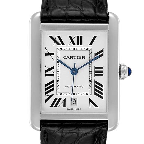 mens cartier watch price|stainless steel cartier watch men's.